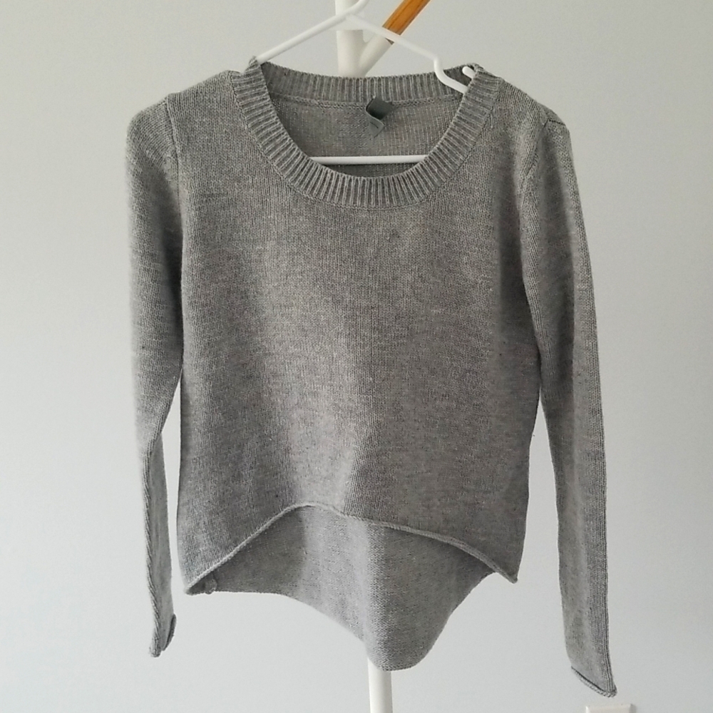 John & Jean grey knitted sweater, size M